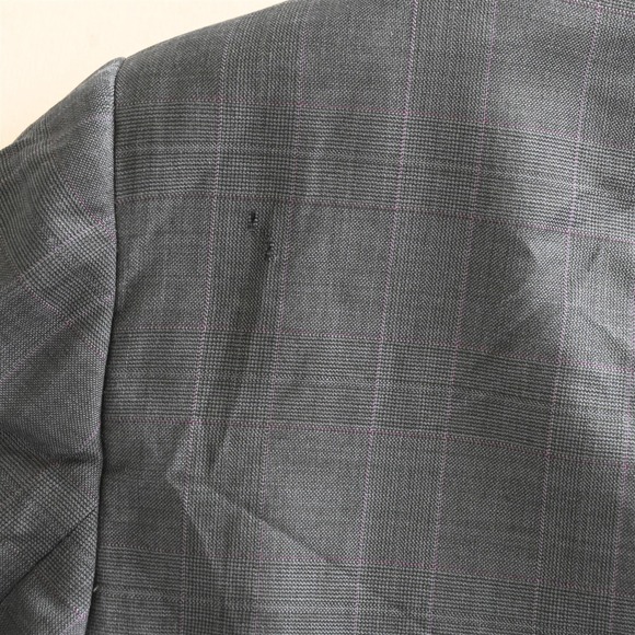 Vitale Barberis Canonico 50R Blue Glenn Check Wool Blazer Suit Jacket Sport Coat - Picture 6 of 16